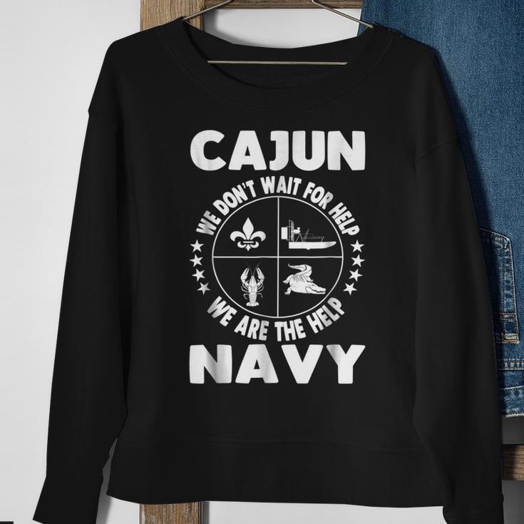 Cajun Navy Disaster Relief Support Volunr Sweatshirt Gifts for Old Women