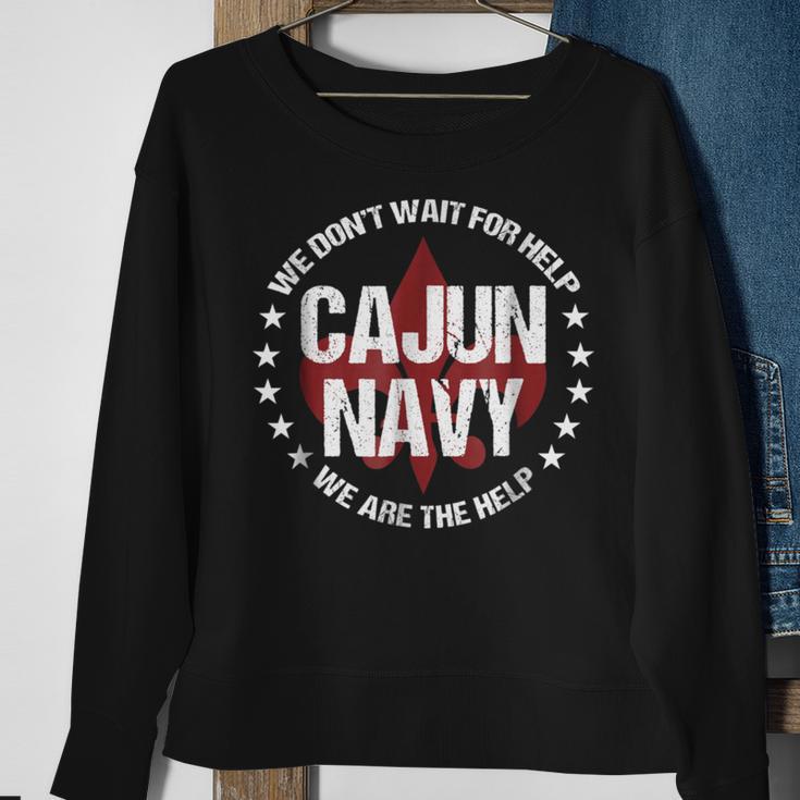 Cajun Navy Louisiana Support Sweatshirt Gifts for Old Women