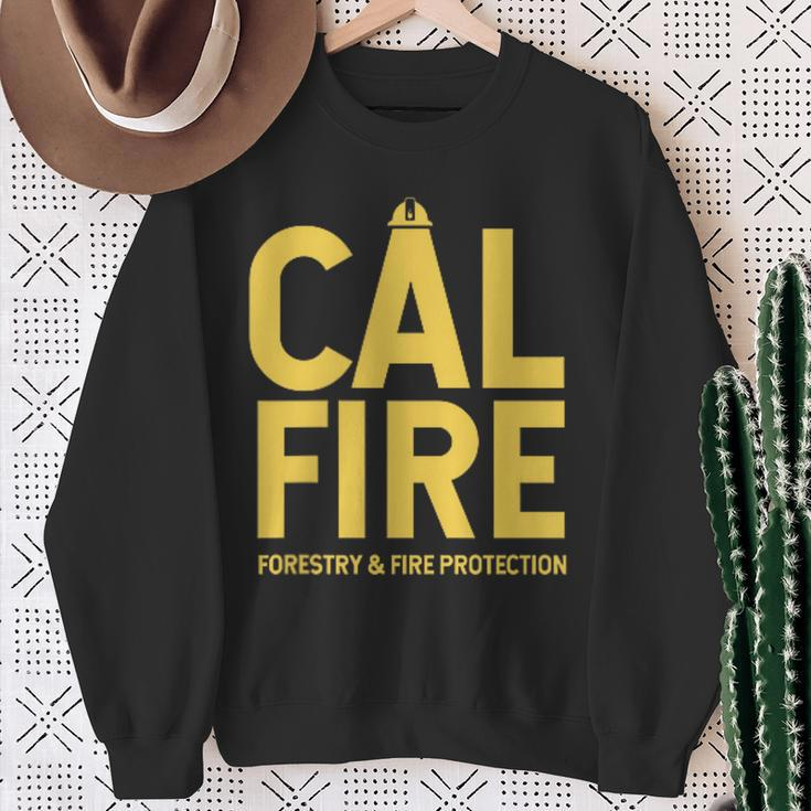 Cal-Fire Forestry Fire Protection Firefighter Sweatshirt Gifts for Old Women