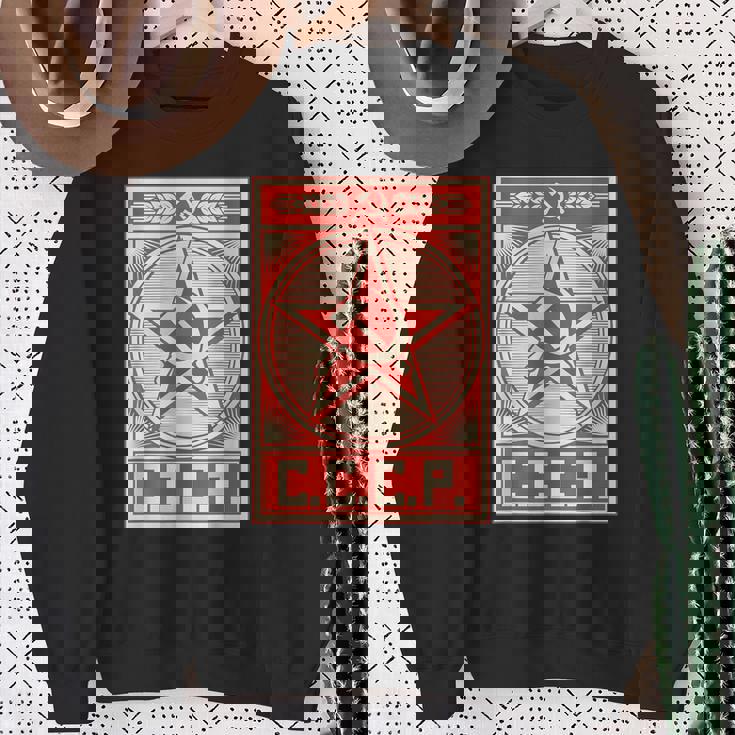 Camisaintage Hammer Sickle Urss Cccp Retro Soviet Camisa de entrenamiento Regalos para ancianas