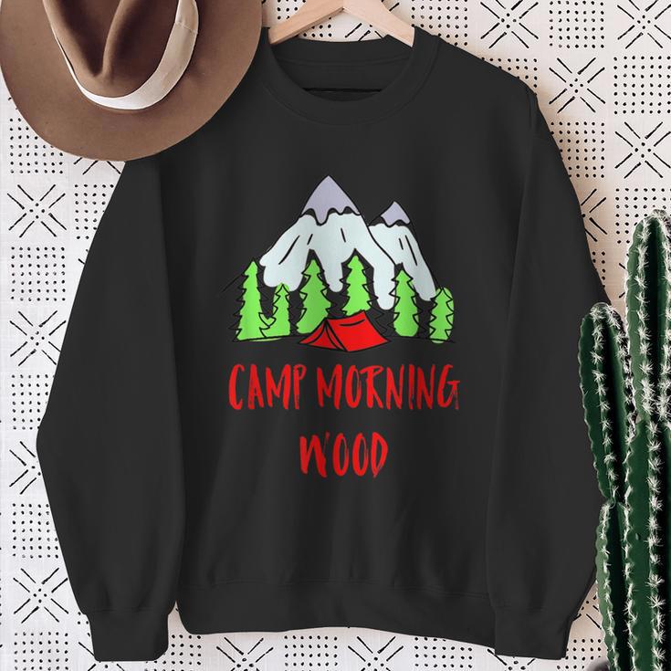 Camp Morning Wood Camping Sweatshirt Gifts for Old Women