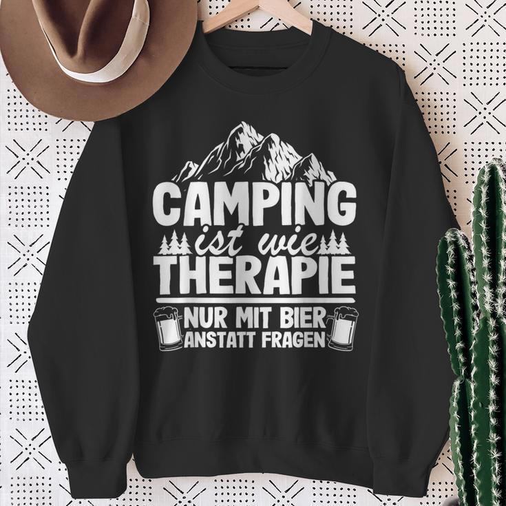 Camping Bier Spruch Wohnwagen Papa Opa Hobbycamper Camper Sweatshirt Geschenke für alte Frauen