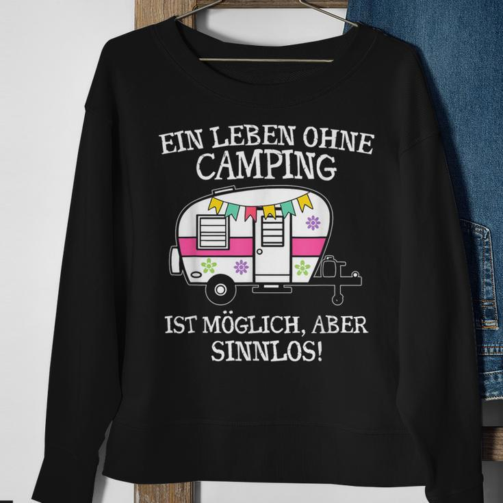 Camping-Leben Essentials Sweatshirt: Camper Van Motiv, Sinnlos ohne Camping Geschenke für alte Frauen