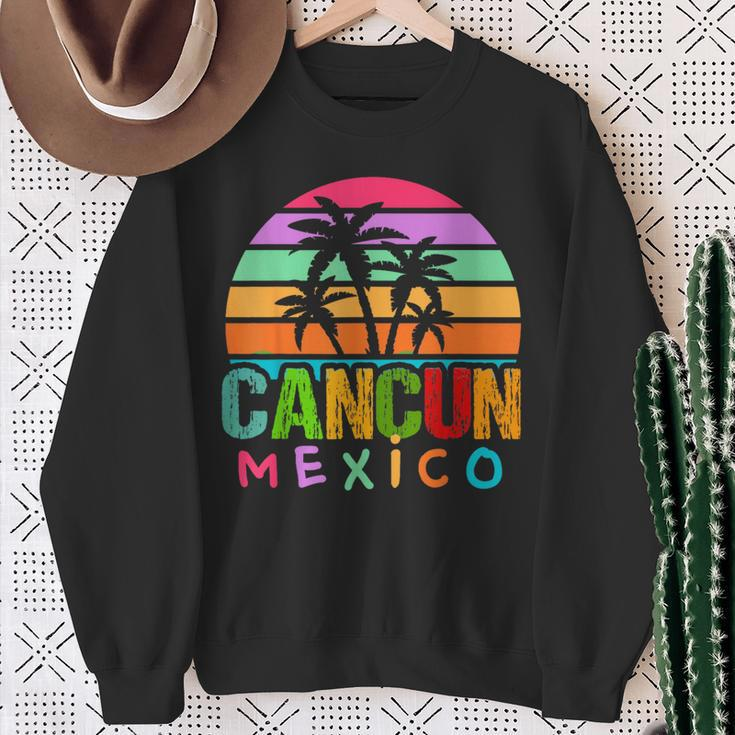 Cancun Mexico 2024 Vacation Beach Matching Family Group Sweatshirt Gifts for Old Women