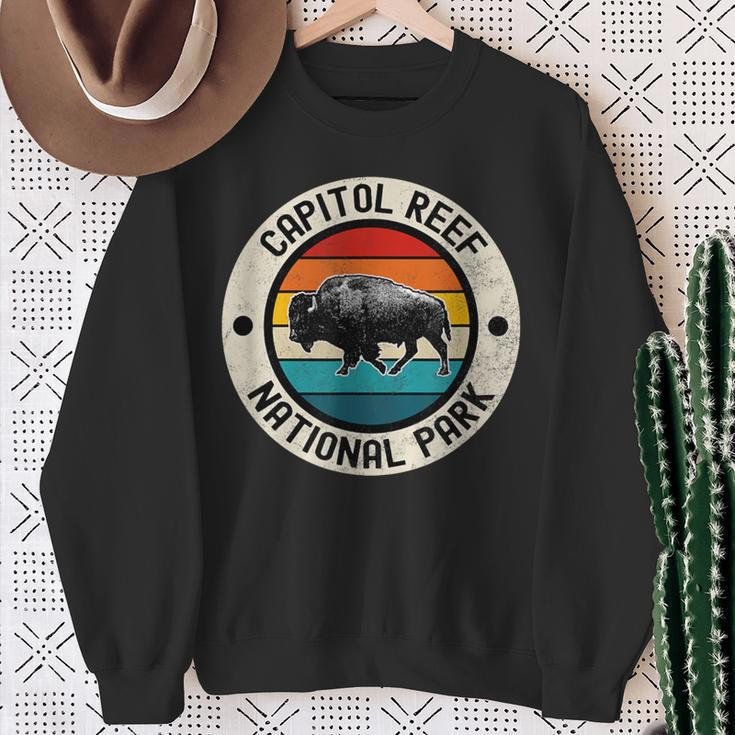 Capitol Reef National Park Vintage Sweatshirt Gifts for Old Women