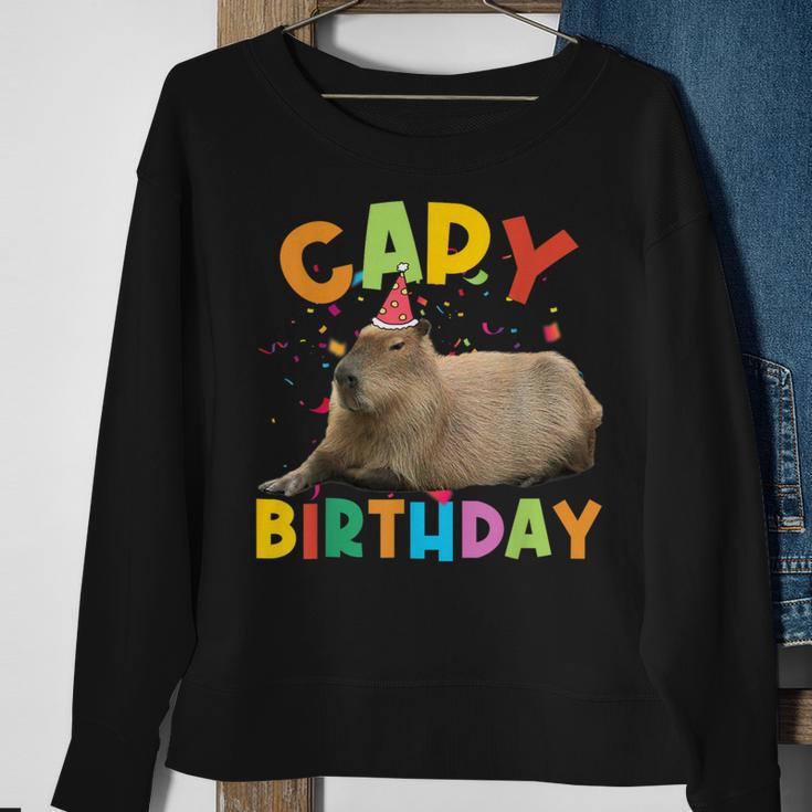 Capy Birthday Capybara Animals Boys Girls Birthday Sweatshirt Gifts for Old Women