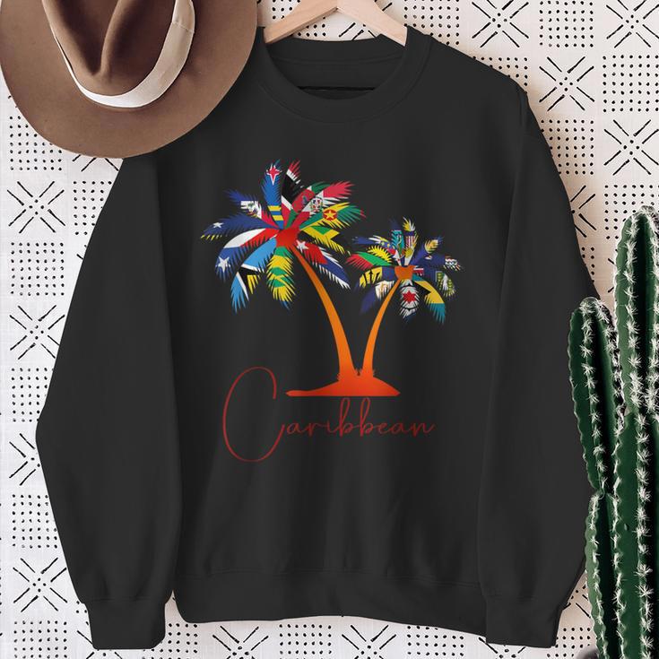 Caribbean Islands Flags Caribbean Sea Tour 2024 Sweatshirt Gifts for Old Women