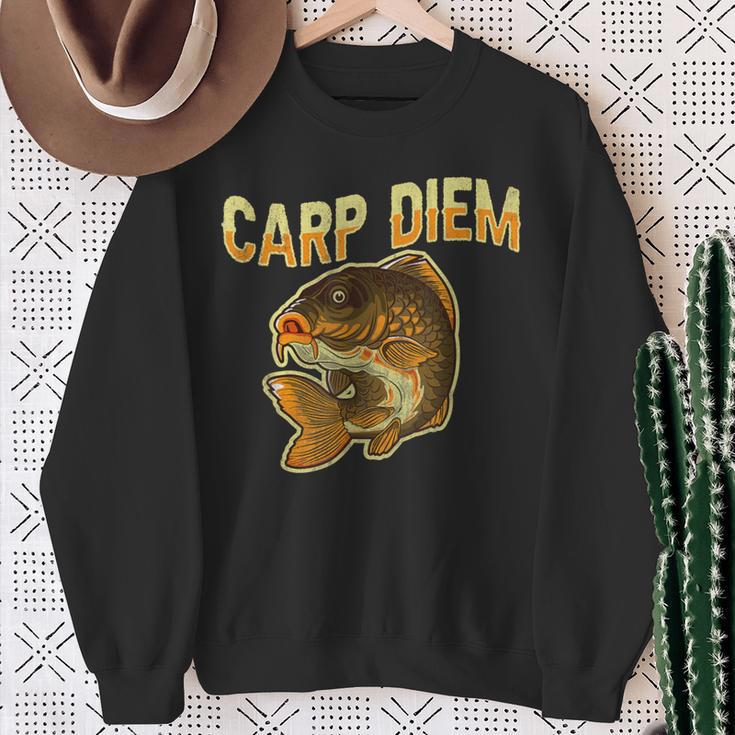 Carp Diem Carp Angel Sweatshirt Geschenke für alte Frauen