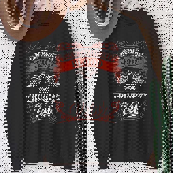 Cartwright Blood Runs Through My Veins Youth Kid 2K3td Sweatshirt Gifts for Old Women