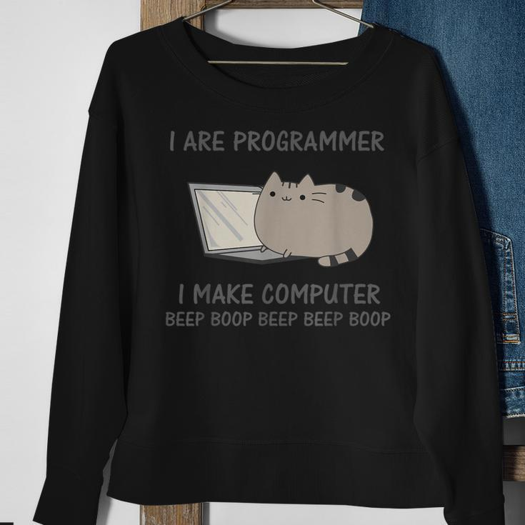 Cat Computer Kitten Computer Scientist Sweatshirt Geschenke für alte Frauen