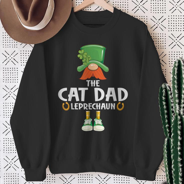 The Cat Dad Leprechaun Saint Patrick's Day Party Sweatshirt Gifts for Old Women