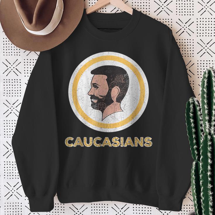 Caucasians Vintage Caucasians Pride Sweatshirt Gifts for Old Women