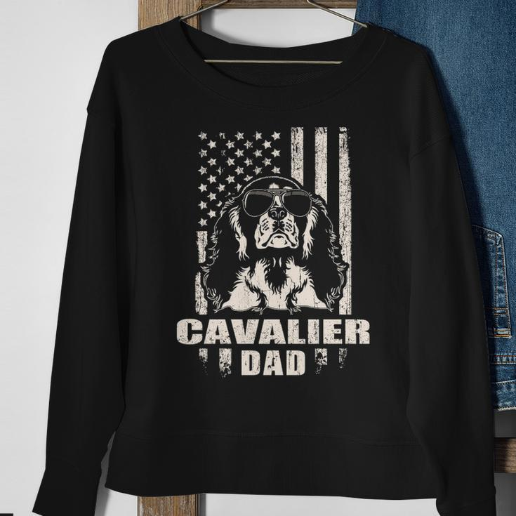 Cavalier Dad Cool Vintage Retro Proud American Sweatshirt Gifts for Old Women