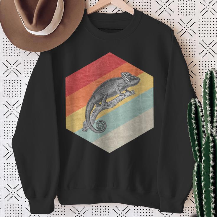 Chameleon Chameleon Retrointage Lizard Sweatshirt Geschenke für alte Frauen