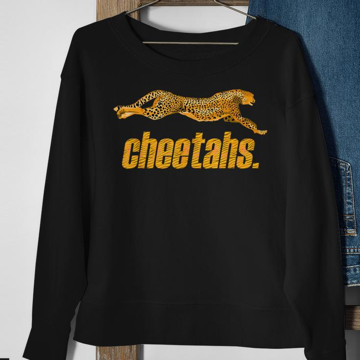 Cheetahs Leopard Animal Lover PrintSweatshirt Gifts for Old Women