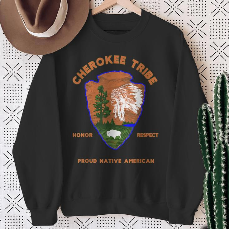 Cherokee Tribe Native American Indian Pride Respect Honor Sweatshirt Gifts for Old Women