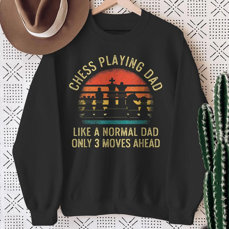 Chess Playing Dad Like A Normal Dad Chess Player Sweatshirt Gifts for Old Women