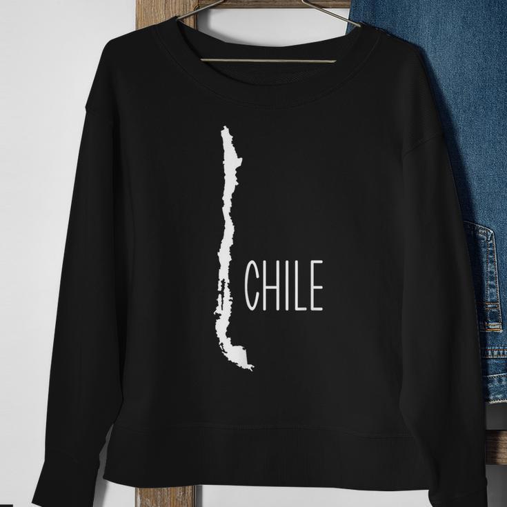 Chile Map Sweatshirt Gifts for Old Women