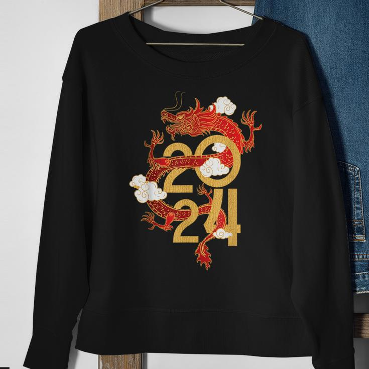 Chinese New Year 2024 Year Of The Dragon Lunar New Year 2024 Sweatshirt Gifts for Old Women