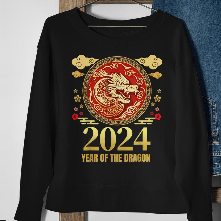 Chinese New Year 2024 Family Matching Year Of The Dragon Sweatshirt Gifts for Old Women