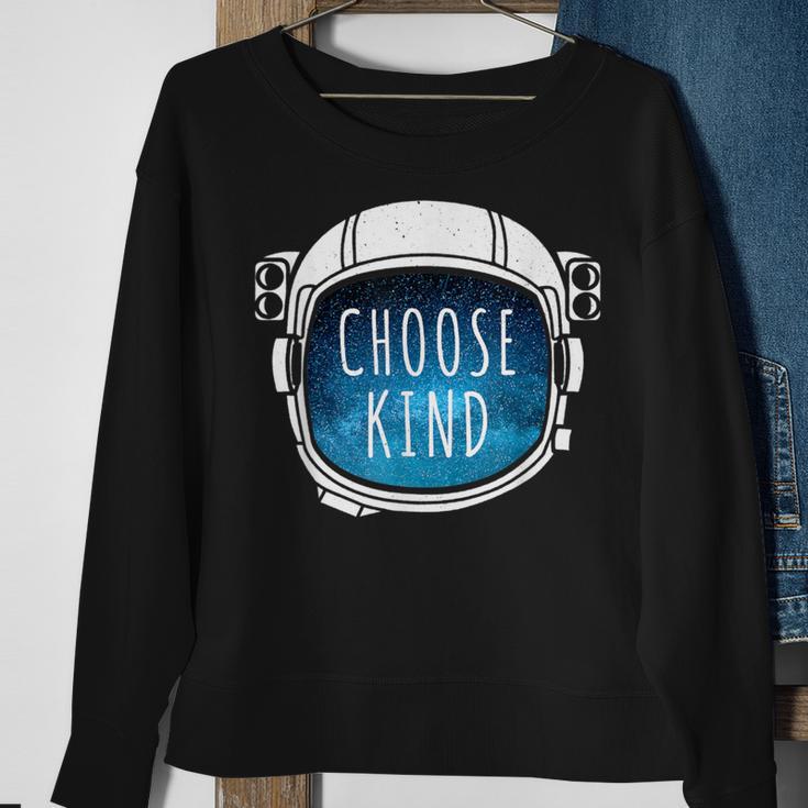 Choose Kind Anti-Bullying Astronaut HelmetSweatshirt Gifts for Old Women