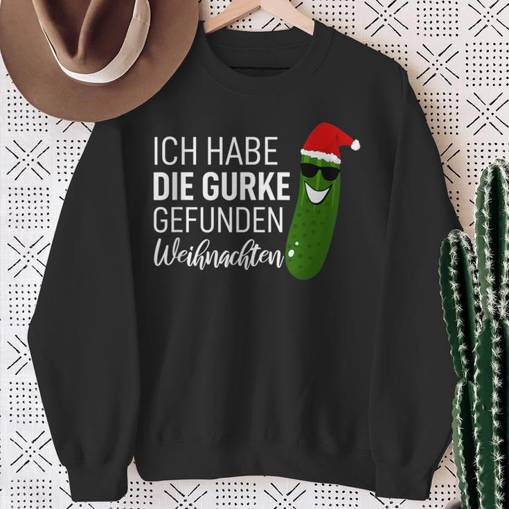 Christmas Cucumber Ich Habe Die Gurke Gefen Ich Habe Die Guarke Find Sweatshirt Geschenke für alte Frauen