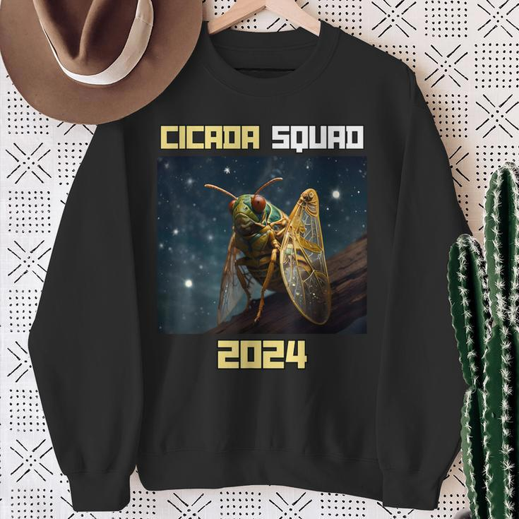 The Cicada Apocalypse Brood Xiii And Xix Cicada Squad 2024 Sweatshirt Gifts for Old Women