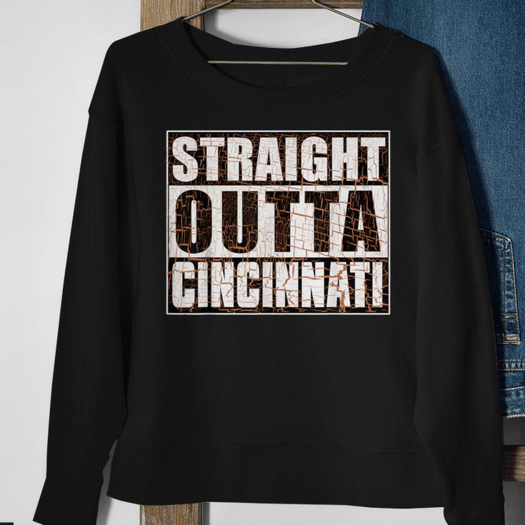 Cincinnati Straight Outta Cincinnati Hometown Pride Sweatshirt Gifts for Old Women