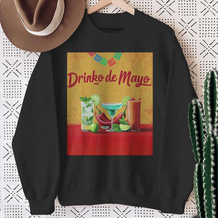 Cinco De Drinko Bitchachos Margarita Trinkt Cinco De Mayo Sweatshirt Geschenke für alte Frauen