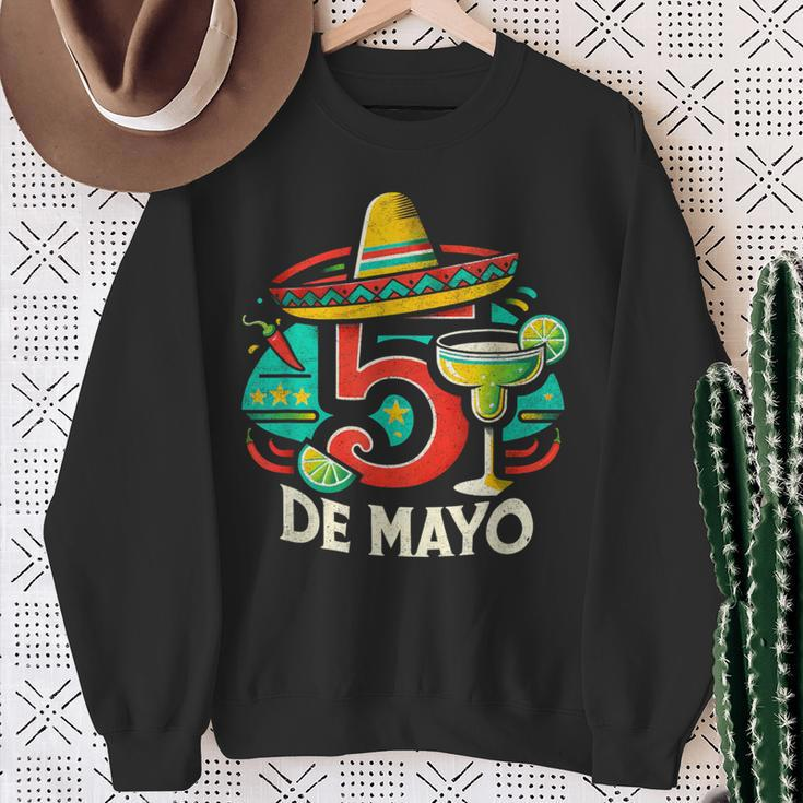 Cinco De Mayo 5 De Mayo Mexican Fiesta Sweatshirt Gifts for Old Women