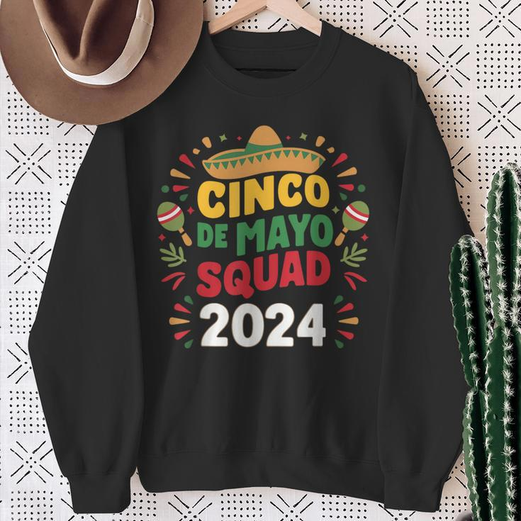 Cinco De Mayo Squad 2024 Fiesta Day Family Matching Costume Sweatshirt Gifts for Old Women