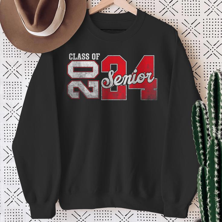 Class Of 2024 Senior 24 High School Graduation Party Sweatshirt Gifts for Old Women