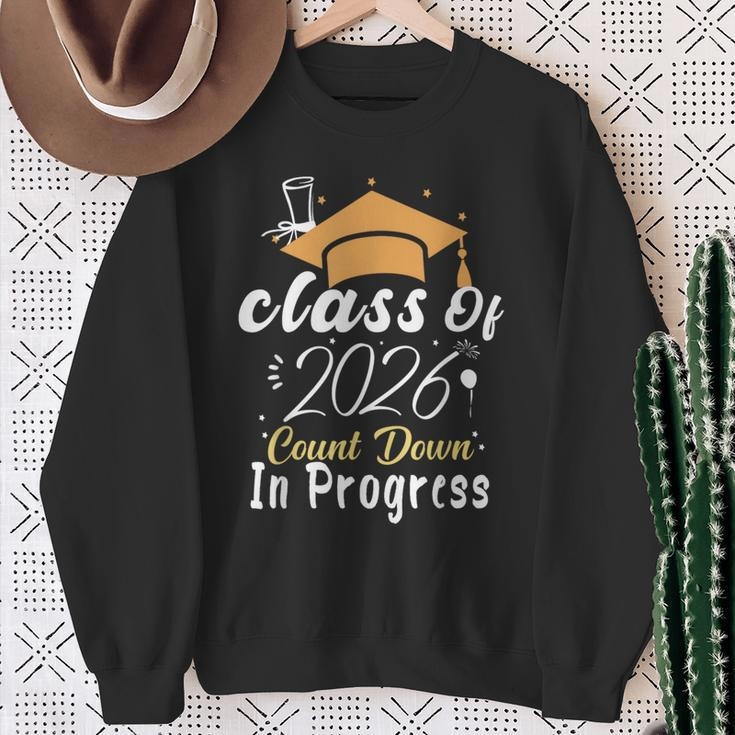 Class Of 2026 Count Down In Progress Future Graduation 2026 Sweatshirt Gifts for Old Women