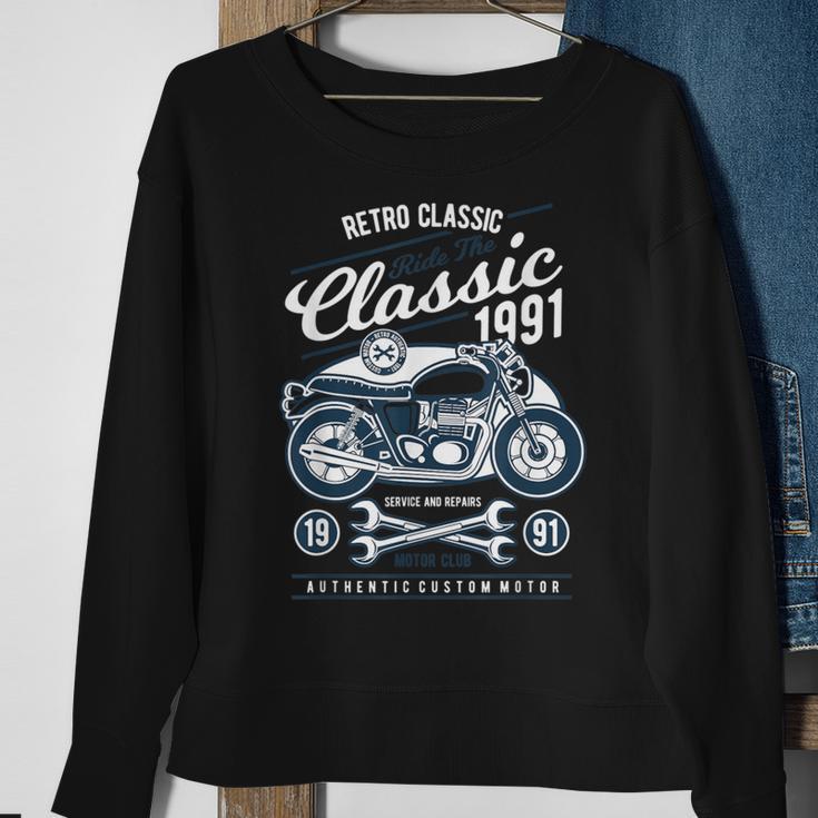 Classic Motorcycle Motocross Champion Biking Dirt Biker Sweatshirt Gifts for Old Women