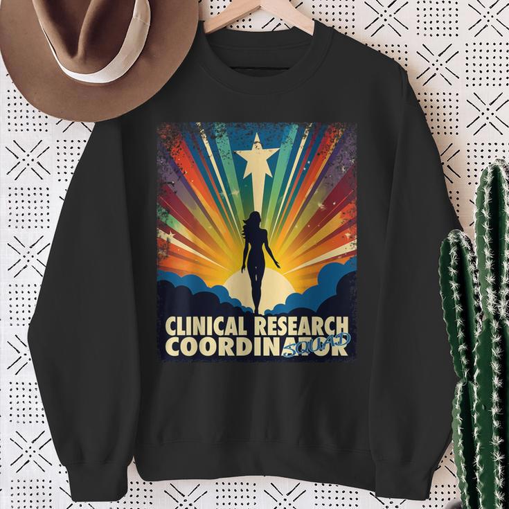 Clinical Research Coordinator Female Hero Job Women Sweatshirt Gifts for Old Women