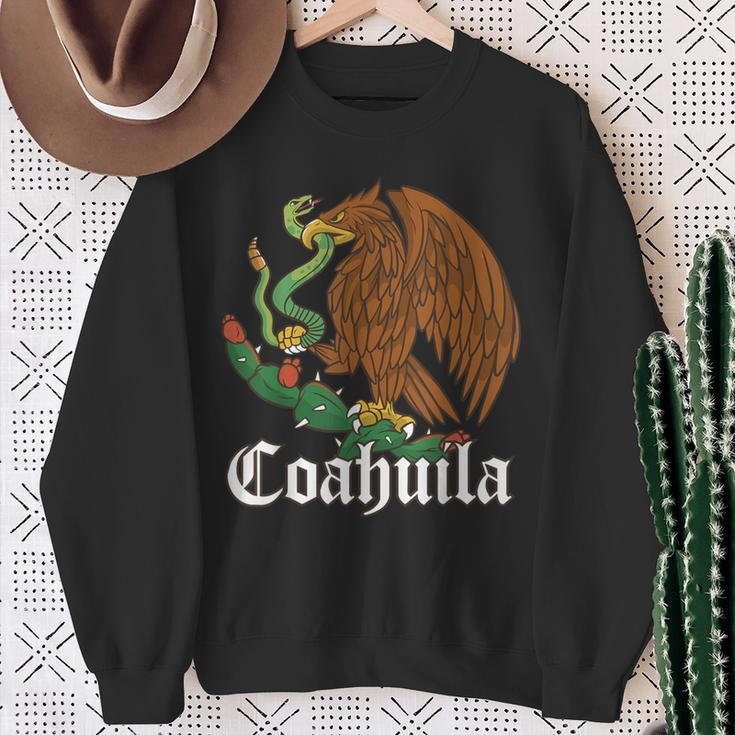 Coahuila Mexico With Mexican Eagle Coahuila Sweatshirt Gifts for Old Women