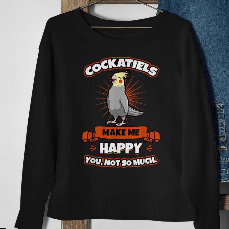 Cockatiel Cockatoo Lutino Weiro Bird Parrot Quarrion Tiel Sweatshirt Gifts for Old Women