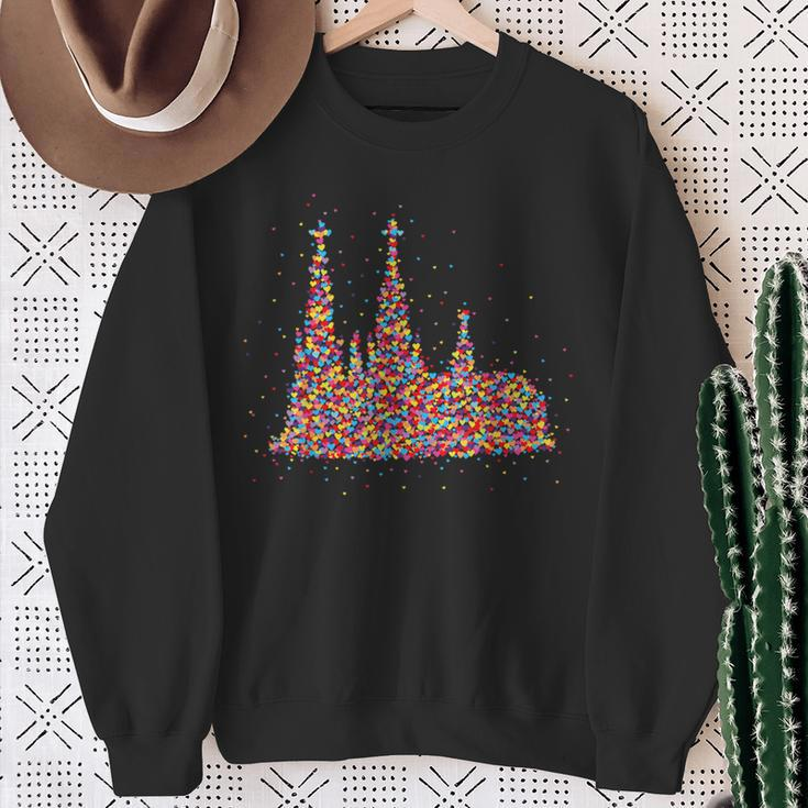 Cologne Cathedral Carnival Confetti Idea S Sweatshirt Geschenke für alte Frauen