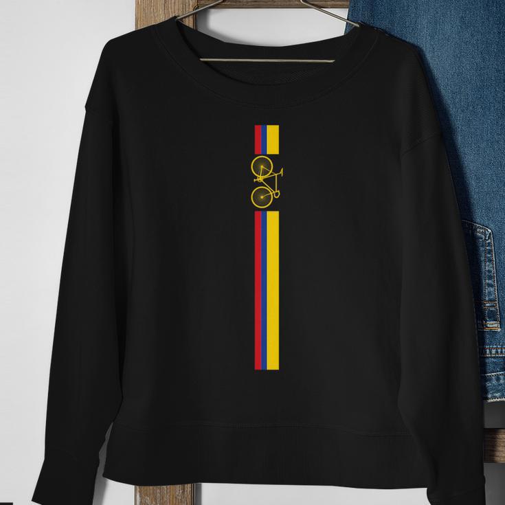 Colombian Cycling Colombia Flag Cyclist Bicycle Sweatshirt Gifts for Old Women