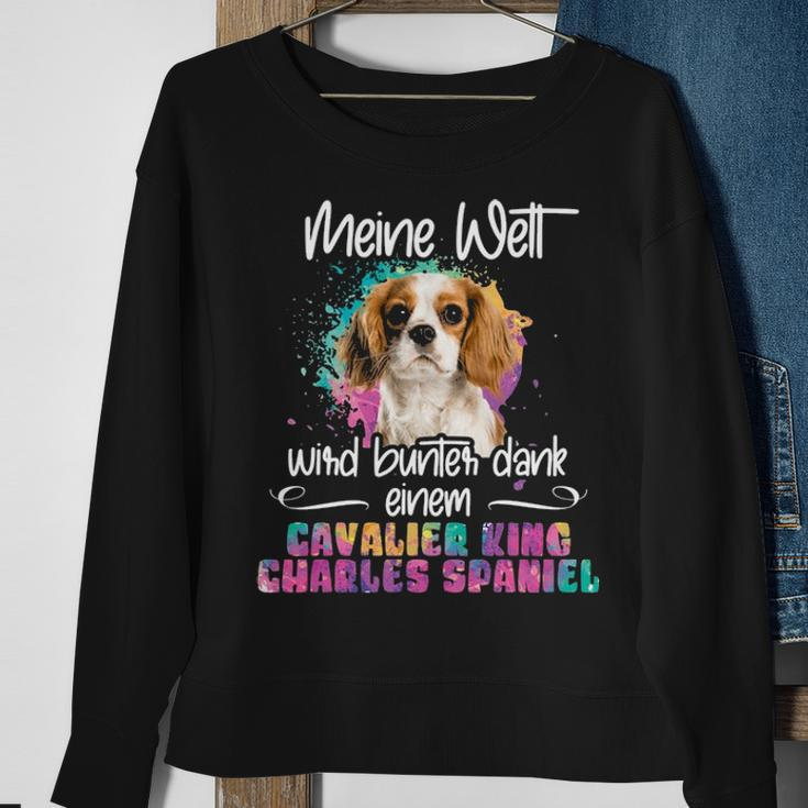 Colourful Cavalier King Charles Spaniel Dog Mummy Sweatshirt Gifts for Old Women