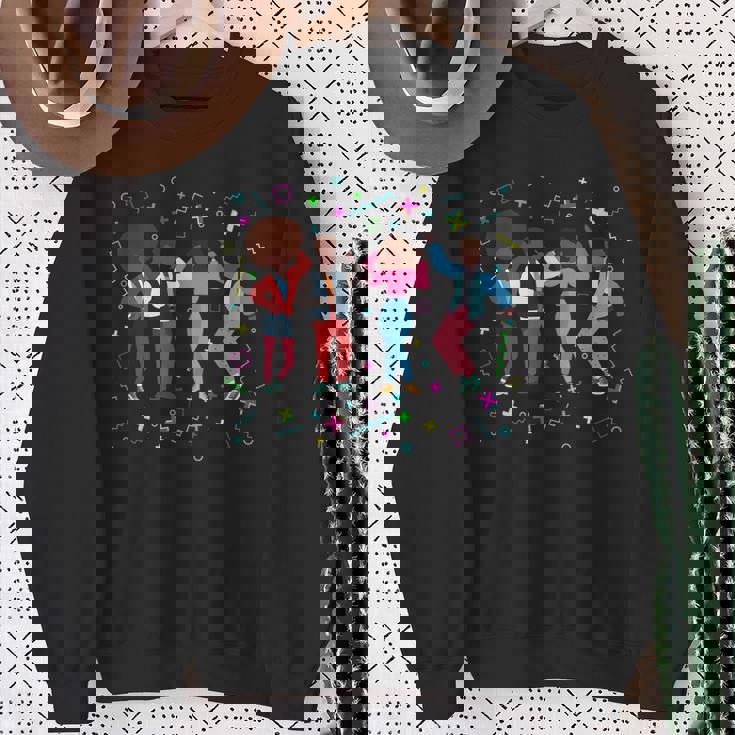 Cool African American 80'S Ns Retro Fashion Disco Culture Sweatshirt Gifts for Old Women