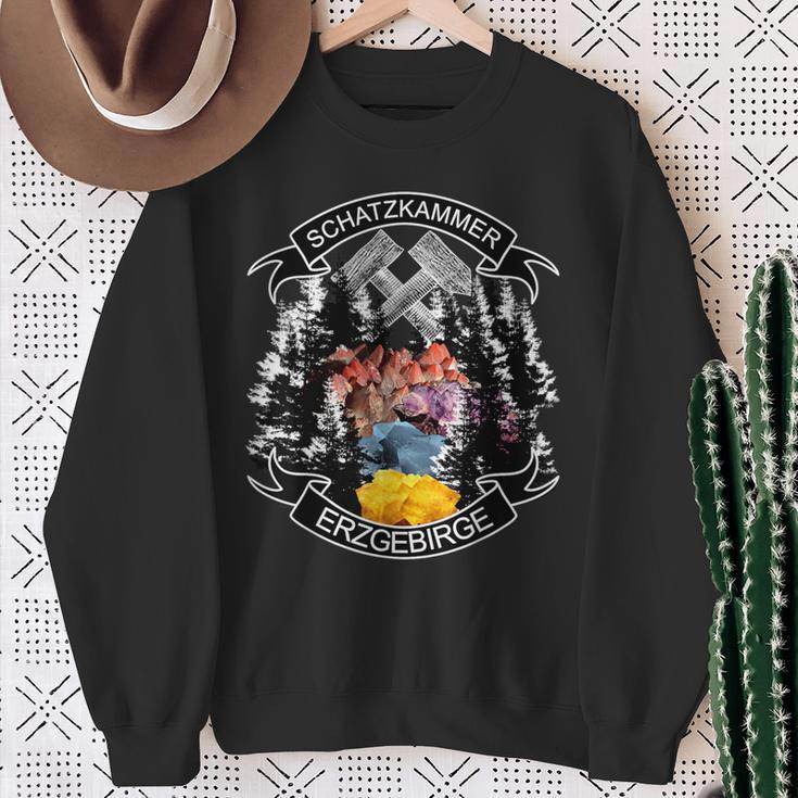 Cool Erzgebirge Sachsen Mining Minerals Sweatshirt Geschenke für alte Frauen