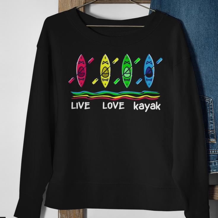 Cool Kayaks For Outdoor Adventure Kayaking Boating Sweatshirt Gifts for Old Women