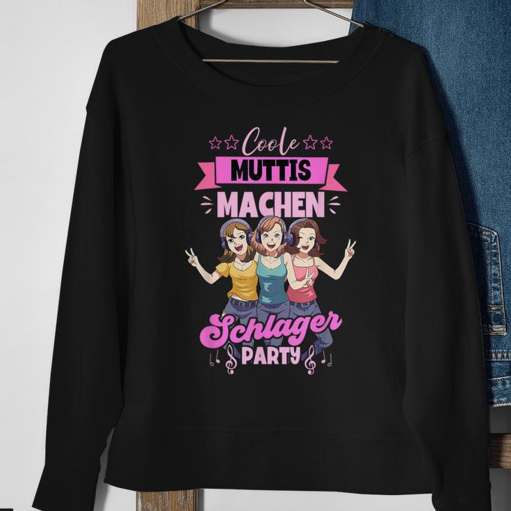 Cool Muttis Machen Schlagerparty Black Sweatshirt Geschenke für alte Frauen