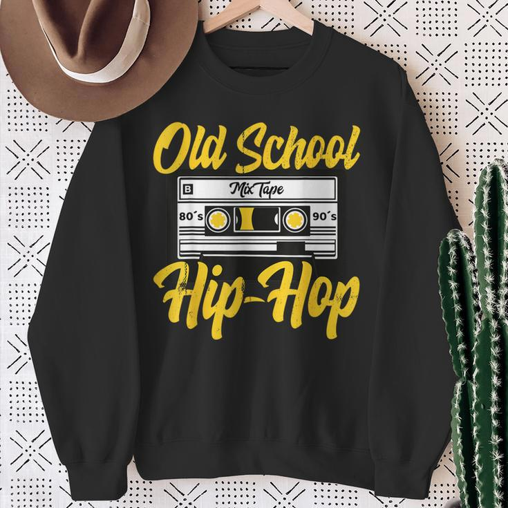 Cool Retro Old School Hip Hop 80S 90S Mixtape Cassette Sweatshirt Geschenke für alte Frauen