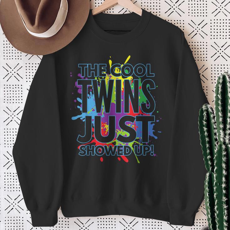 The Cool Twins Just Showed Up Twins Sweatshirt Gifts for Old Women