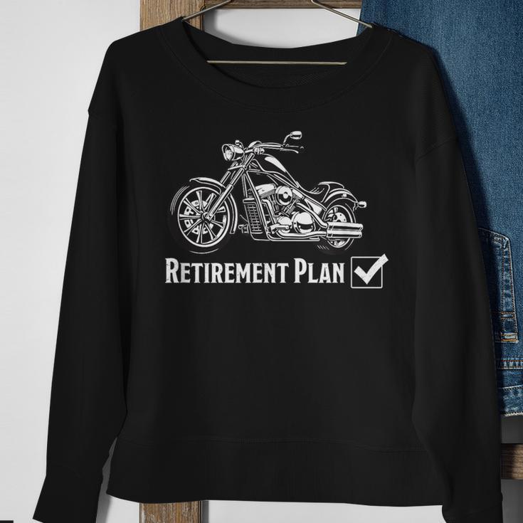 Cool Vintage Co-Worker Chopper Motorcycle Retirement Sweatshirt Gifts for Old Women