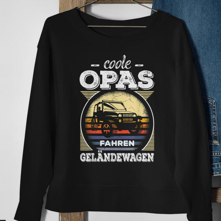 Cooler Opa Geländewagen 4X4 Offroad Abenteuer Rentner Sweatshirt Geschenke für alte Frauen