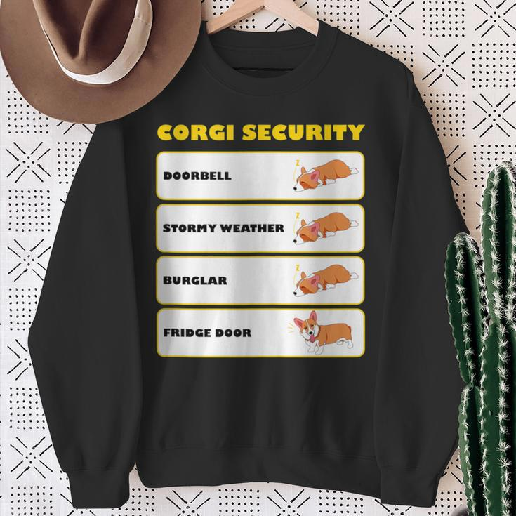 Corgi Security Cute Puppy Corgi Dog Lovers Sweatshirt Gifts for Old Women