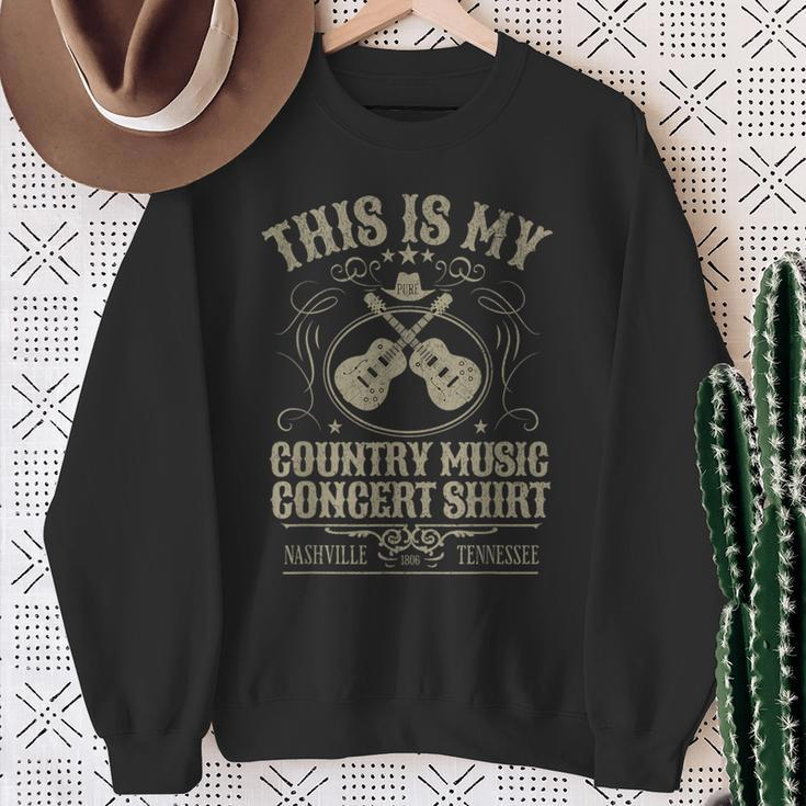This Is My Country Music Concert Nashville Tennessee Vintage Sweatshirt Gifts for Old Women